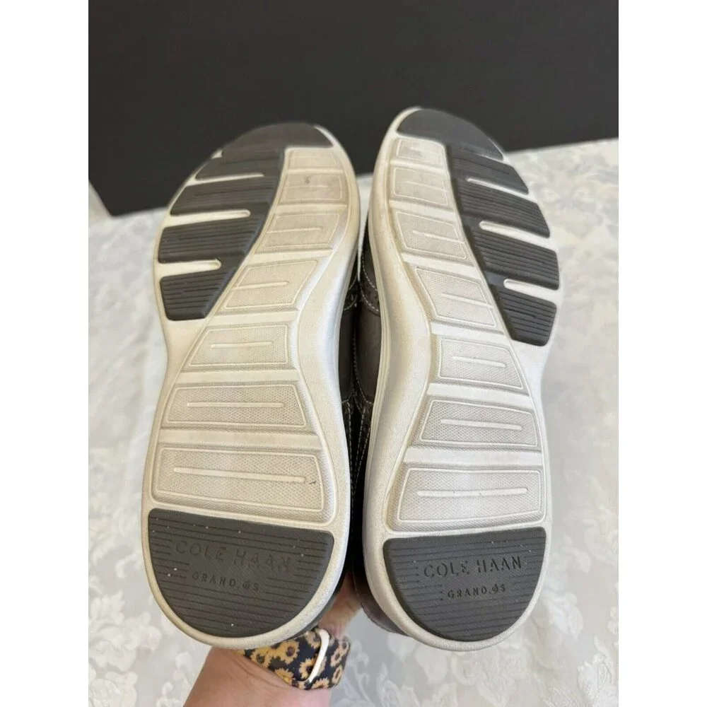 Cole Haan Grand.OS Sz 9M Gray‎ Leather Wingtip Oxford Derby Comfort Shoe C24895